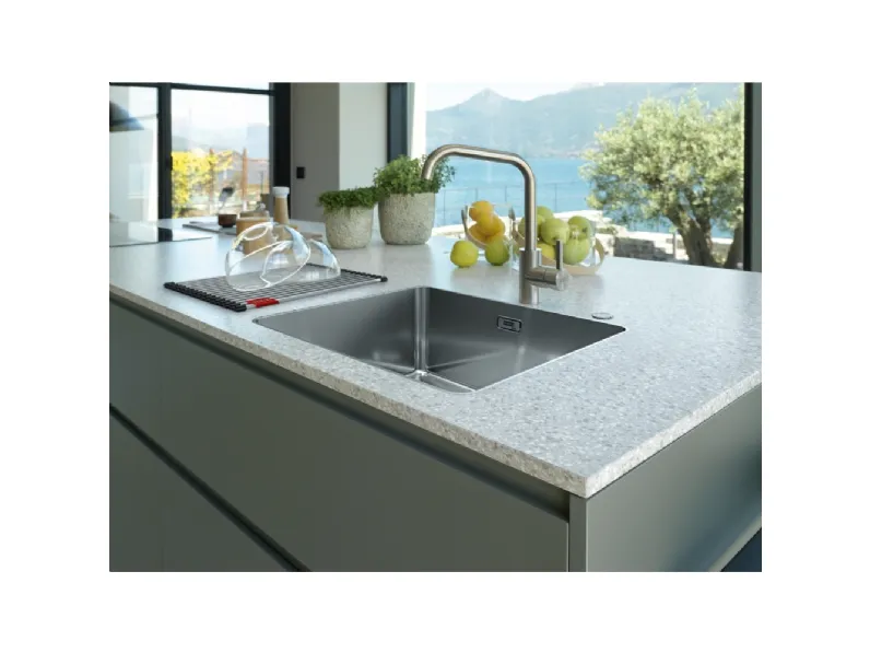 Lavello Mythos MYX 210 70 in acciaio inox satinato di Franke