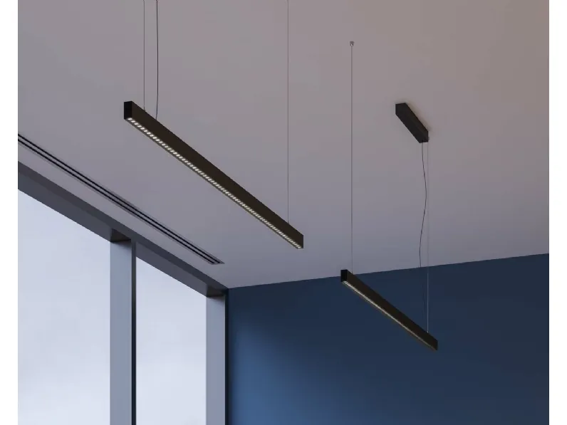 Lampada a sospensione Zirkol Linear UGR di ILTI luce