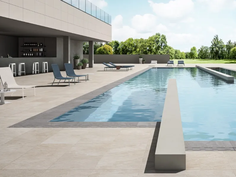 Piastrelle Waterfall Silver Flow Ivory Outdoor di Lea Ceramiche