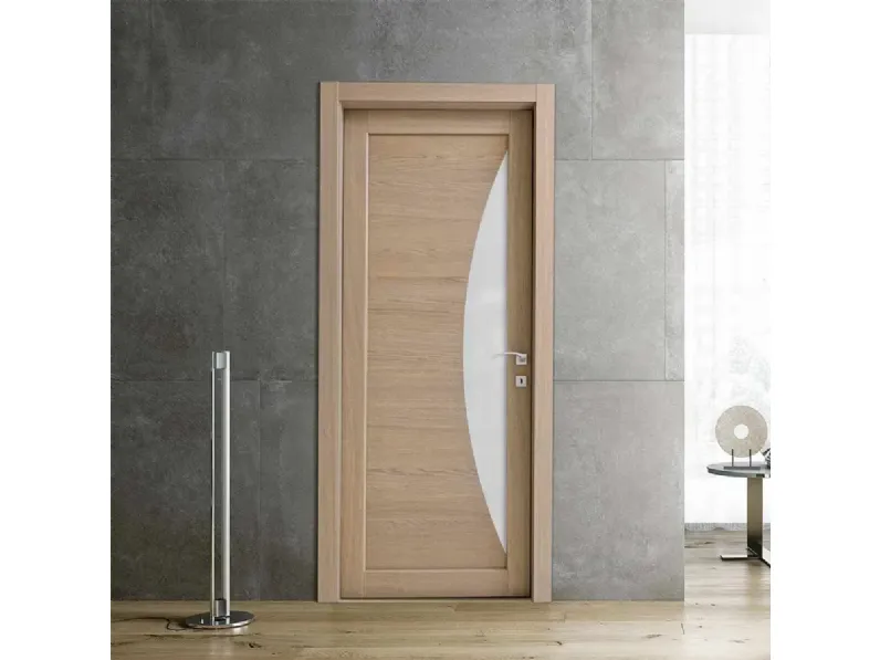 Porta per interni Baltimora New in legno di rovere sonoma di Bertolotto