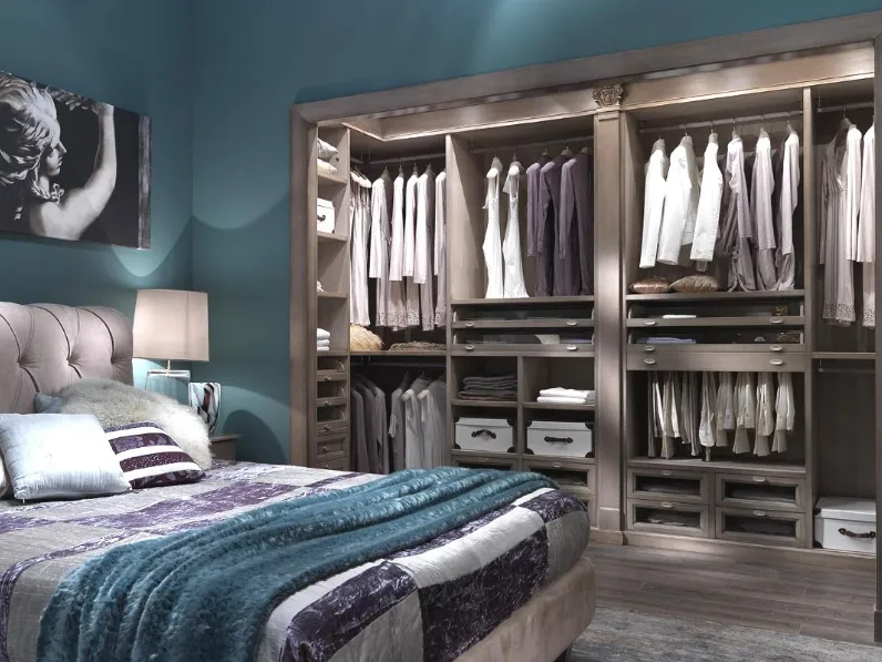 Cabina Armadio in legno Walk in Closet 01 di Busatto