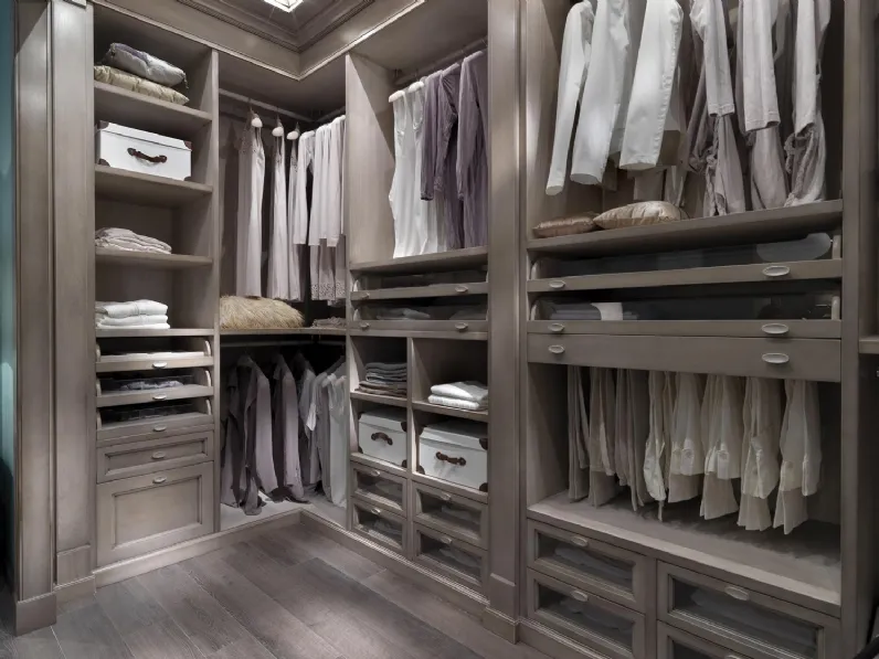 Cabina Armadio in legno Walk in Closet 01 di Busatto