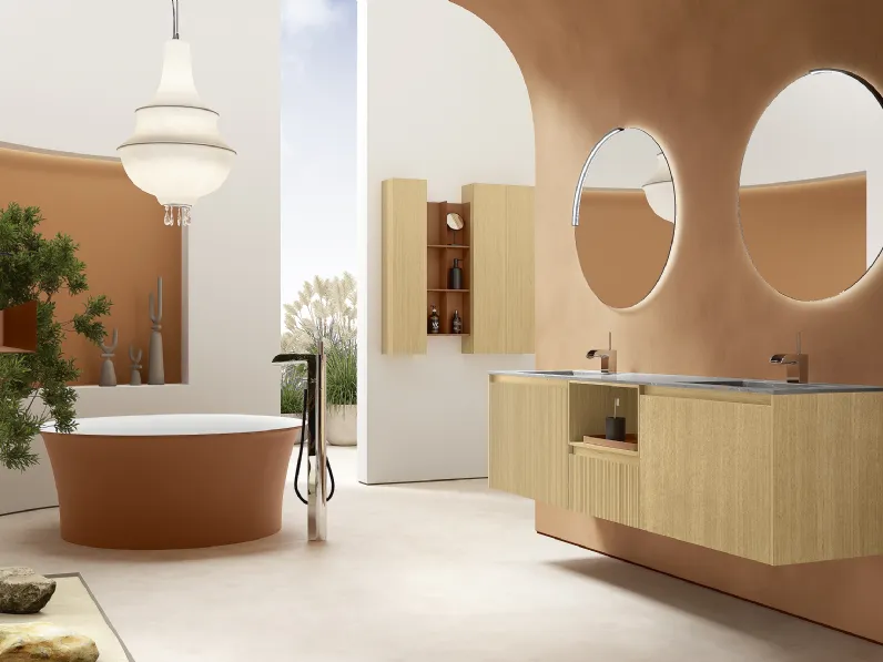 Mobile da Bagno Blend 606 in rovere nordico di Rab Arredobagno