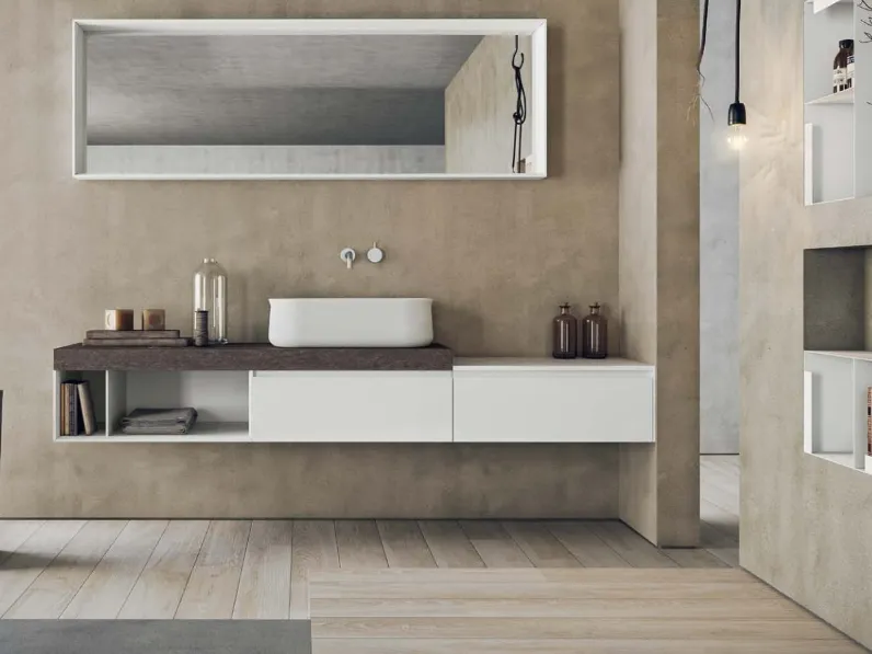 Mobile da Bagno sospeso Calix XL 04 di Novello