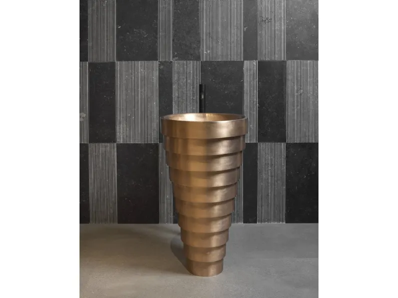 Lavabo in bronzo Cheope di Antoniolupi