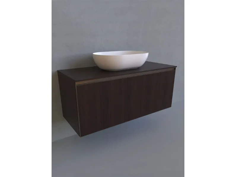 Mobile da Bagno Cubika 37 cm 120 sospeso di Flaminia