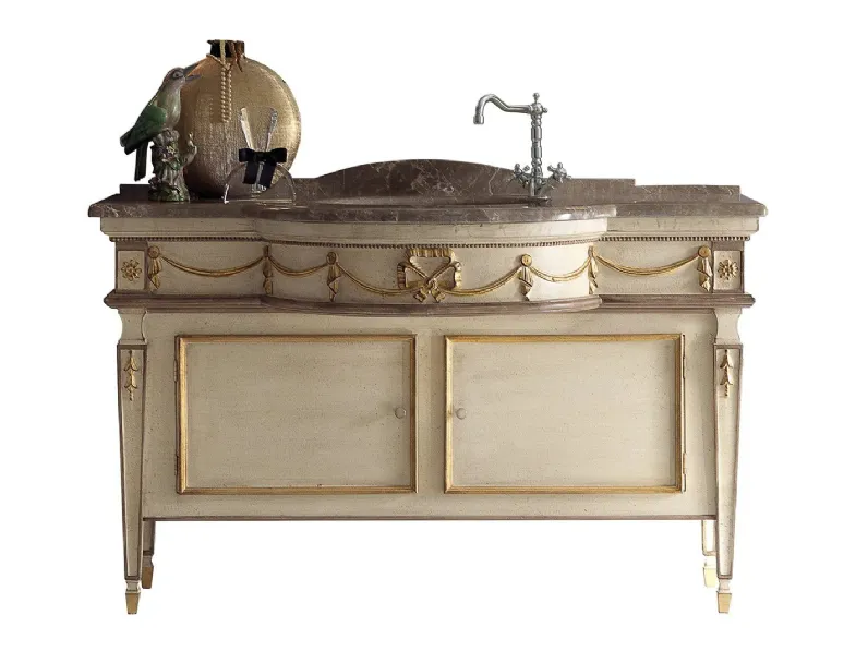 Mobile da Bagno 3016 oro antico, beige e marrone di Silvano Grifoni