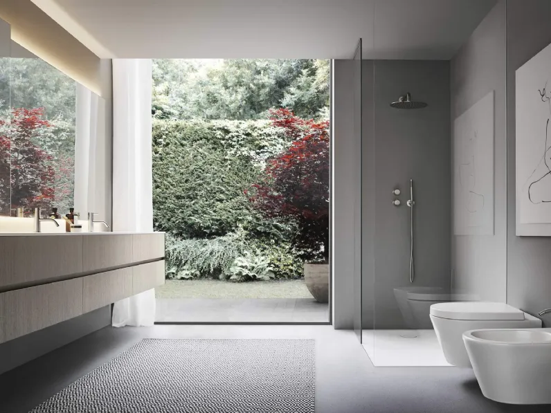 Mobile da Bagno sospeso in Rovere tundra Sintesi 24 10 di Milldue