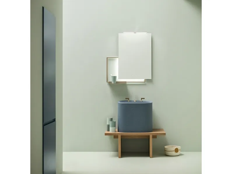 Mobile da Bagno Vivace in Rovere Nodato Naturale di Arblu