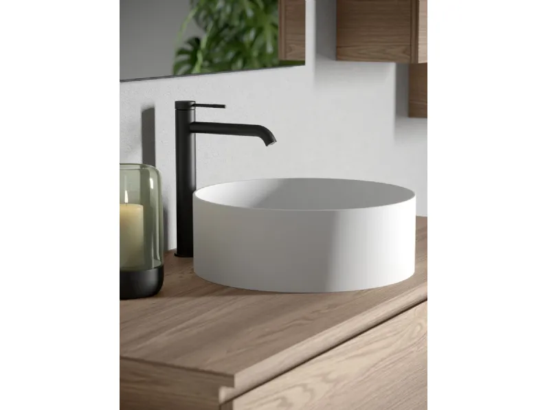 Rubinetto Yard Carbon lavabo alto di AZero bagni