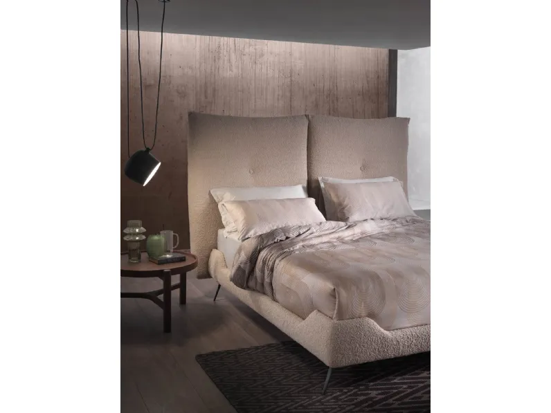 Letto in tessuto con testiera Designer Lift di Altrenotti