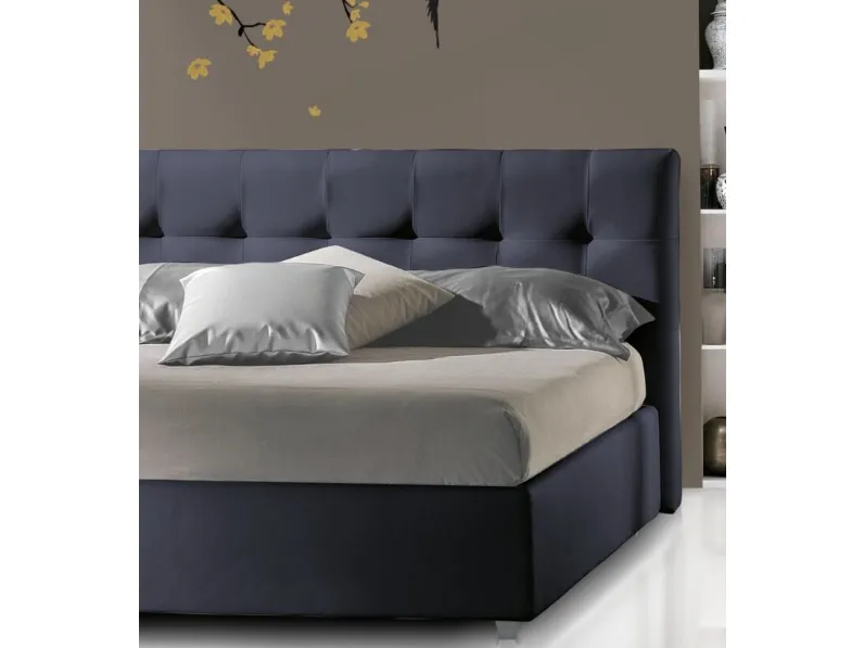 Letto in ecopelle Diamante di Baiardi