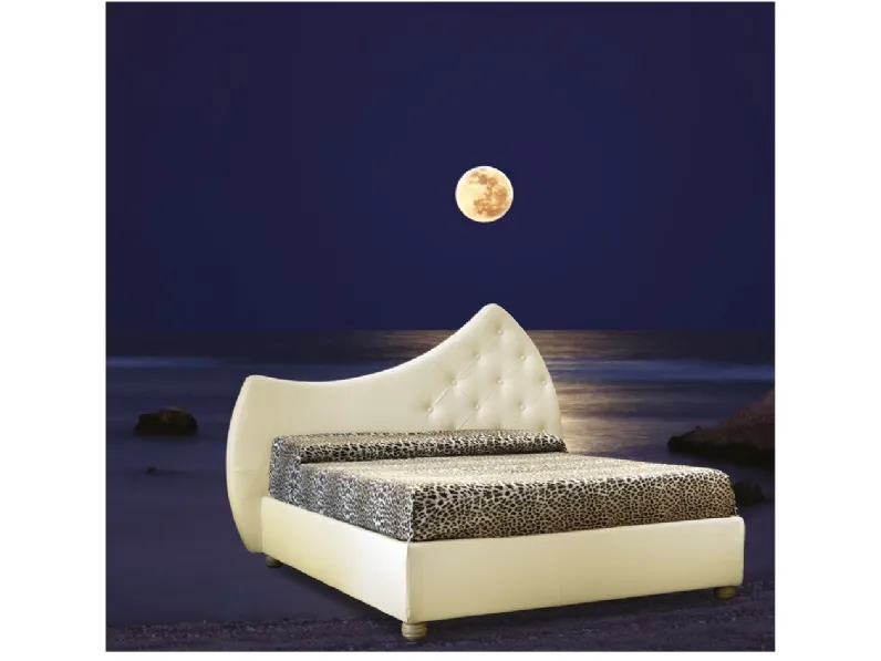 Letto con testiera dalla forma lunare  Moon di Baiardi