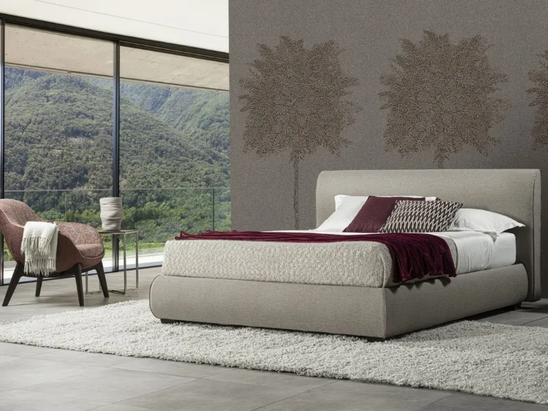 Letto in tessuto Luna Soft di GR Salotti