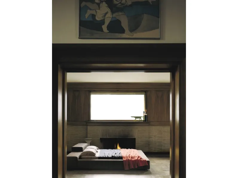 Letto di design in pelle Extra Wall Bed di Living Divani