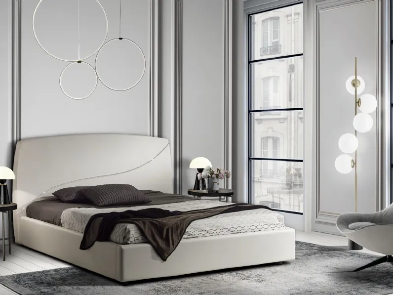 Letto in ecopelle con Swarovski Marilyn di Italnotte