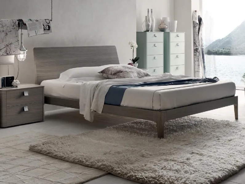 Letto matrimoniale con testiera Smart di Maronese Acf