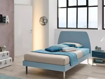 Letto ragazzi Iceberg una piazza e mezza Moretti Compact, Blu navy