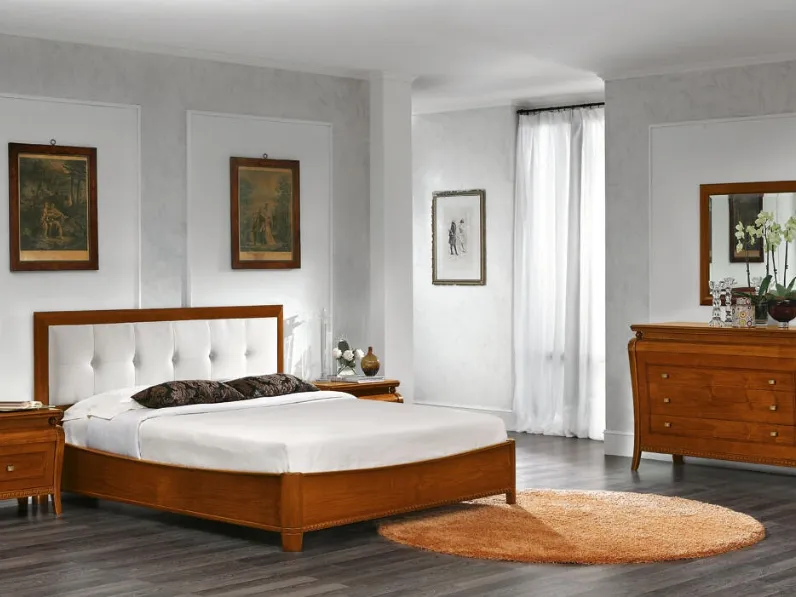 Letto Sogni in ecopelle e legno di Dal Cin