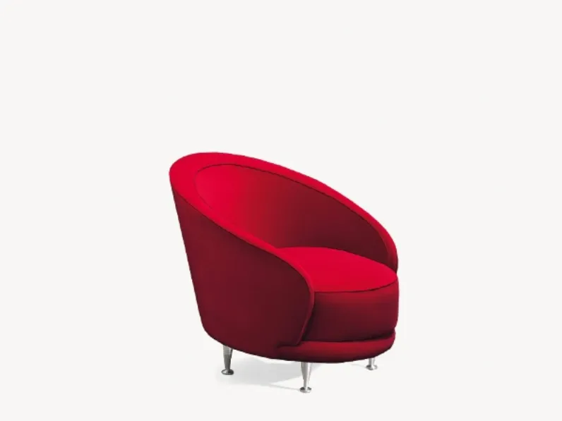 Poltroncina in tessuto New Tone di Moroso