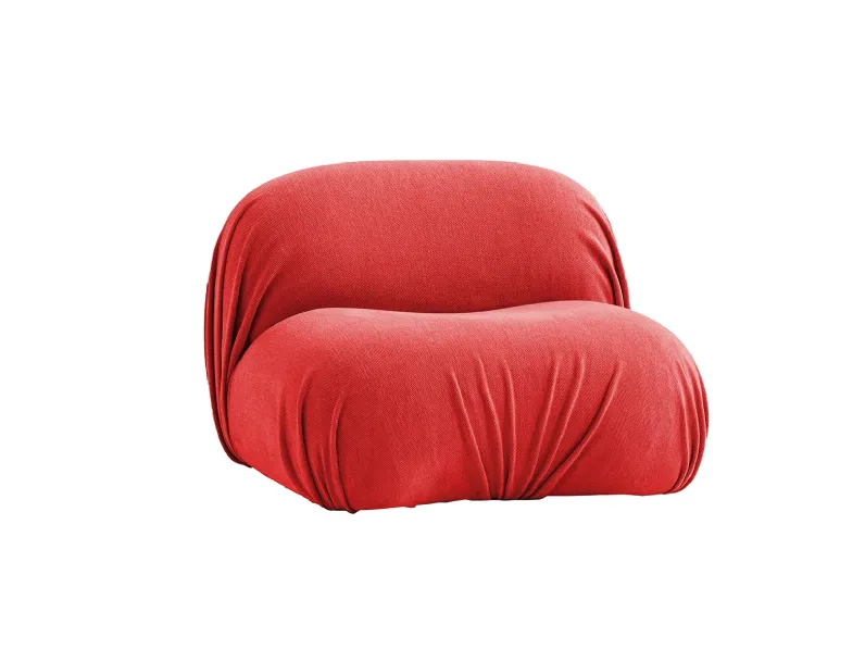 Poltrona in tessuto Puff-D di Moroso