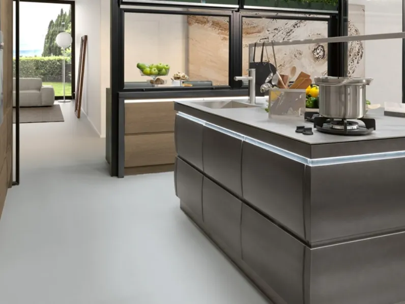 Cucina Design con isola Chronos 1 de L'Ottocento