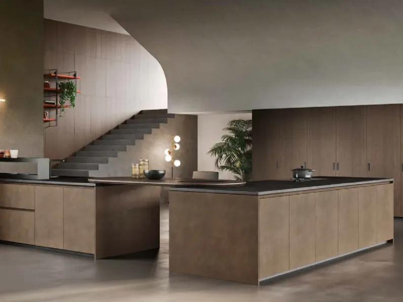 Cucina Design con penisola K105 06 di Zecchinon Cucine