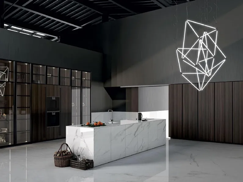 Cucina Design con isola in gres MK1 1 di Nova Cucina