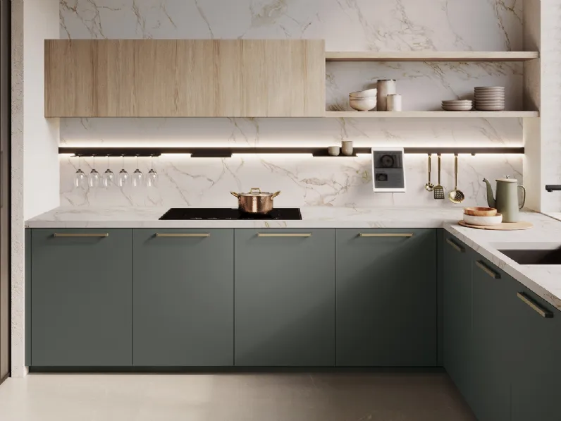 Cucina Design angolare Tiffany 01 di Zecchinon Cucine