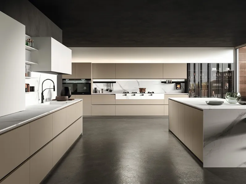 Cucina Moderna con isola Atelier di Aster Cucine