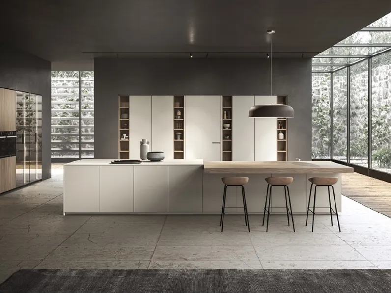 Cucina Moderna con isola Atelier di Aster Cucine