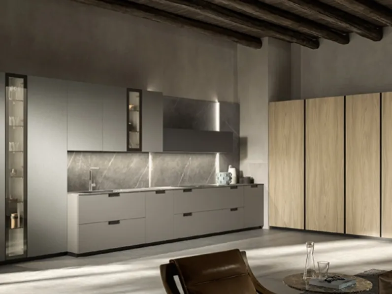 Cucina Moderna lineare Atelier di Aster Cucine