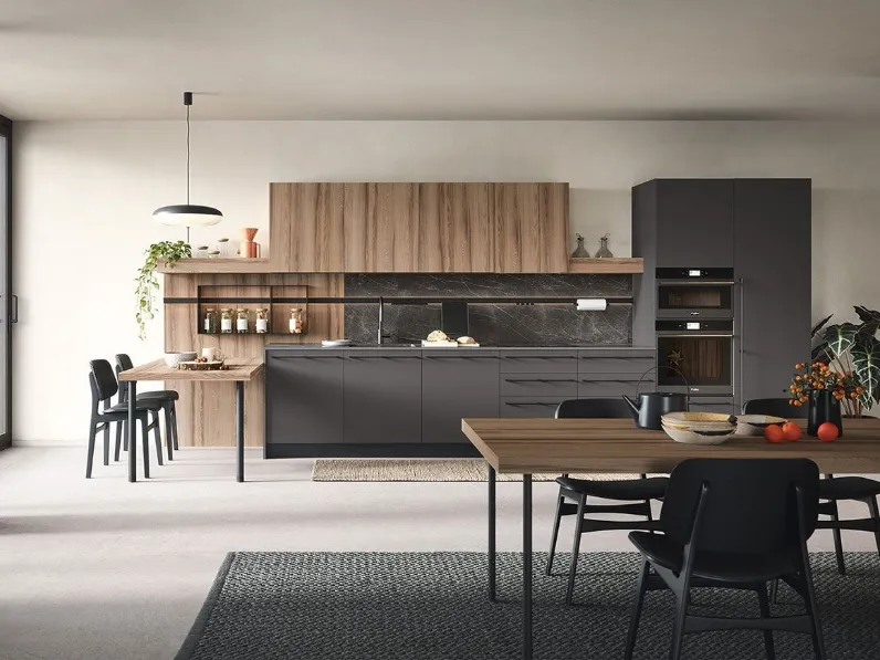 Cucina Moderna con penisola Colibrì Maniglia 04 di Forma Cucine