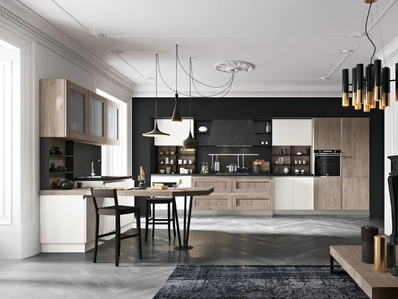 Cucina Moderna con penisola Daytona Elegance Style 50 di Spar