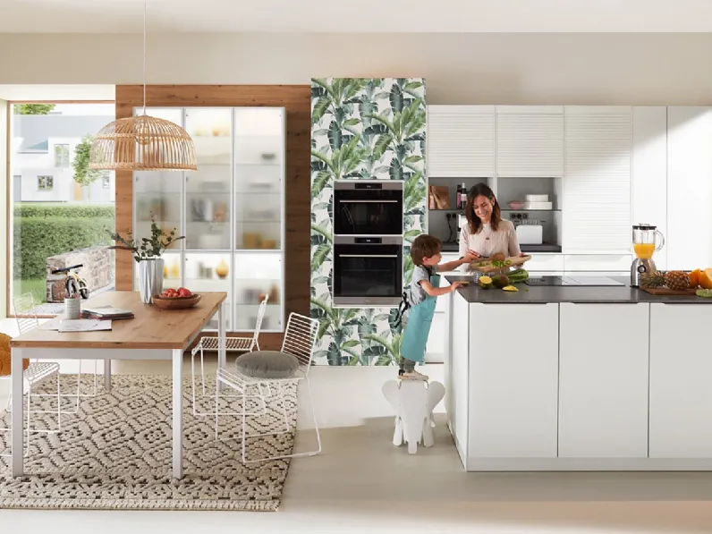 Cucina Moderna con penisola Easytouch 967 di Nobilia