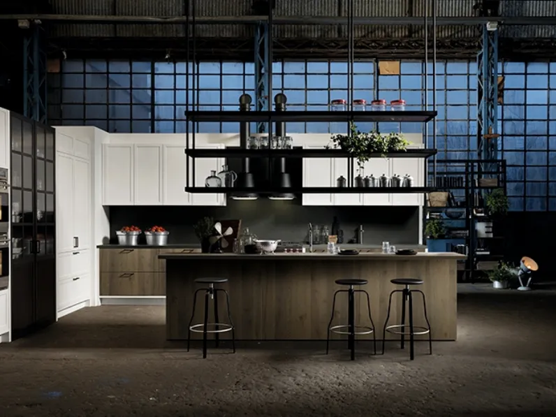 Cucina Moderna con isola Factory di Aster Cucine