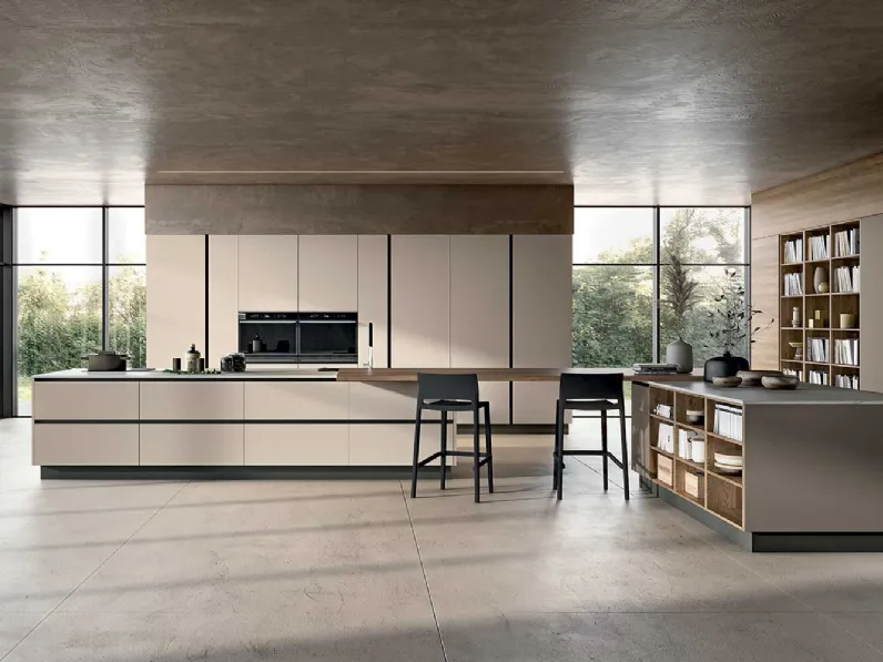 Cucina Moderna con isola Ventidue & XL 04 di GM Cucine