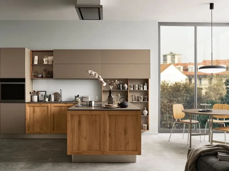 Cucina Milano Rovere e Marrone di Veneta Cucine