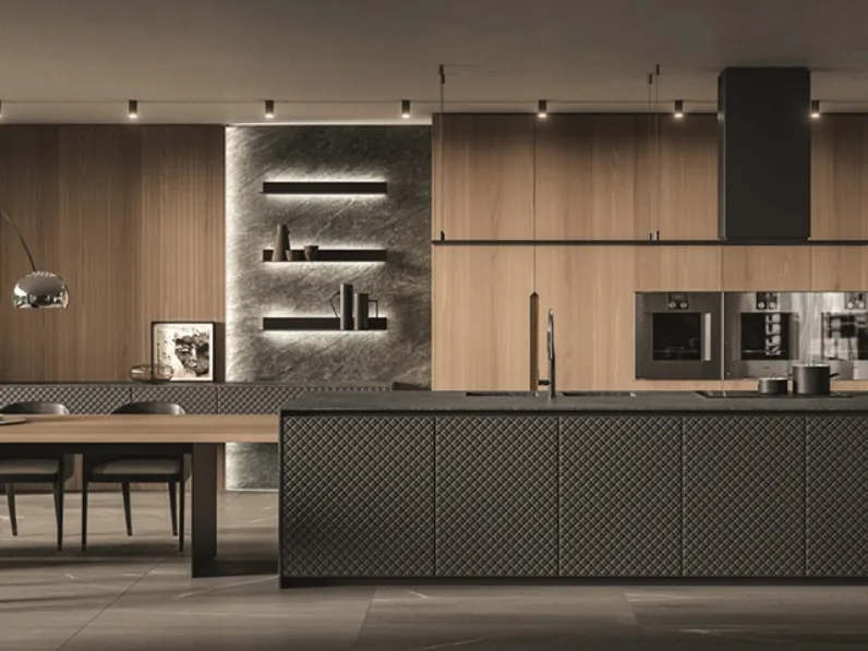 Cucina Moderna con isola Pure Glam di Aster Cucine