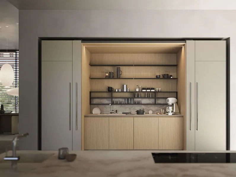 Cucina Moderna con isola Sesamo 01 di Valdesign