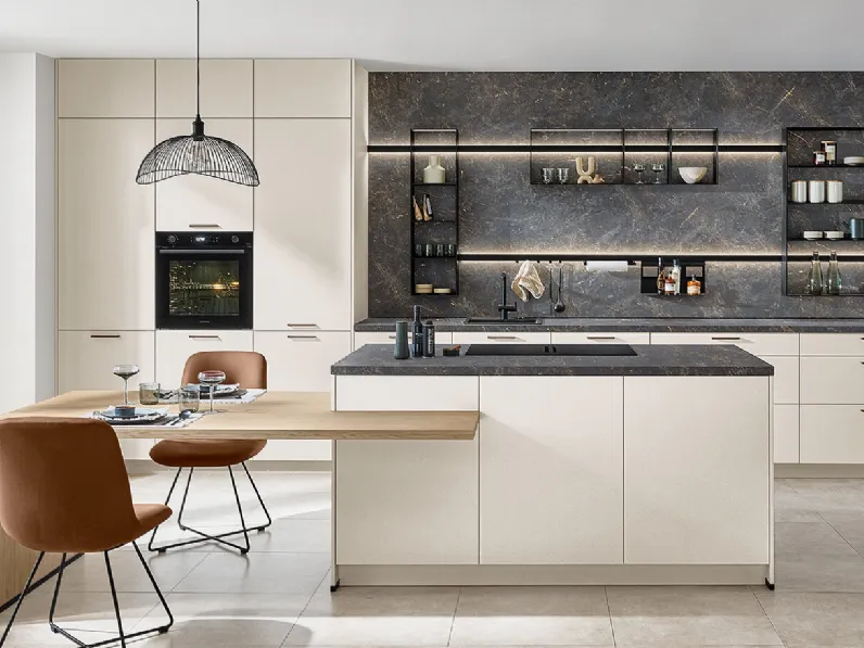 Cucina Moderna con isola Softline 510 di Nobilia