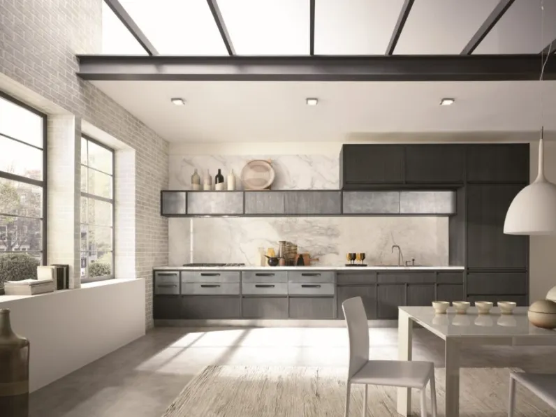 Cucina Moderna lineare Timeline di Aster Cucine