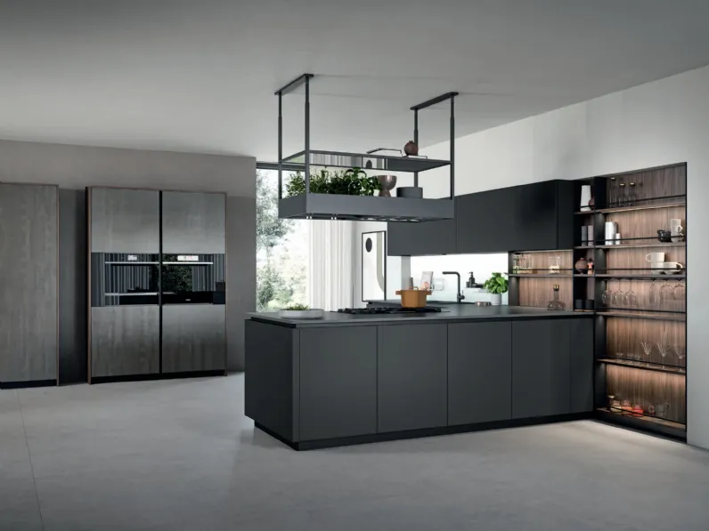 Cucina Moderna con penisola Trend Gola 01 di Forma Cucine