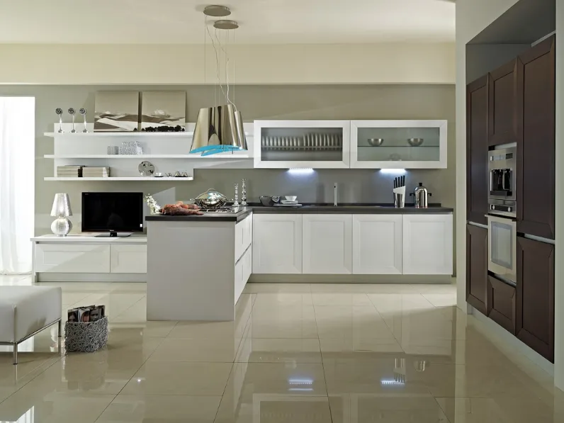 Cucina Moderna con penisola Trendy di Arca