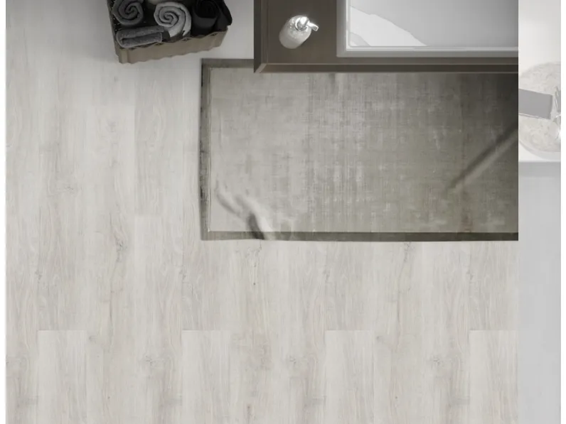 Pavimento Evolution ZeroAqua Rovere Grigio Cenere di Virag