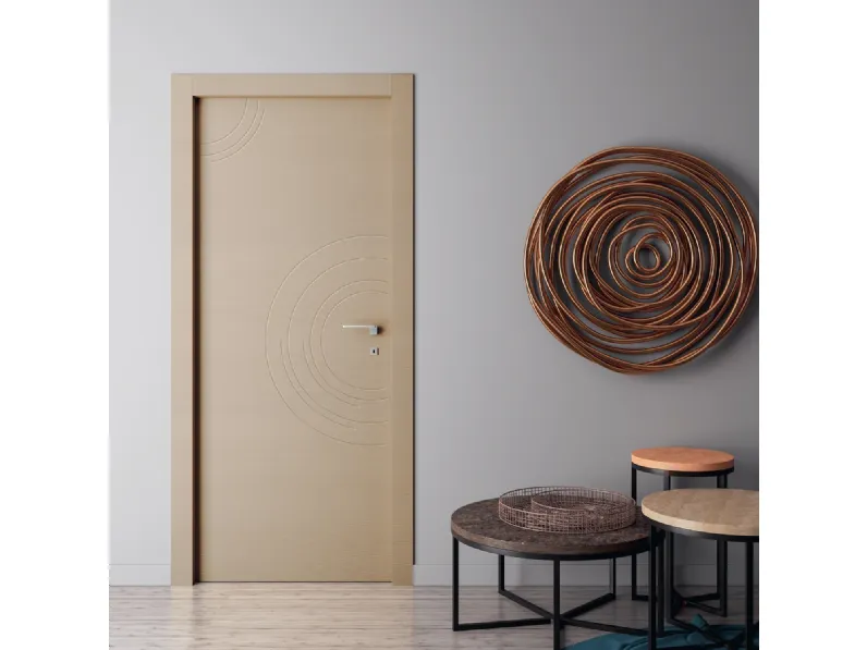 Porta interna Living LV05 in legno laccato di Sololegno