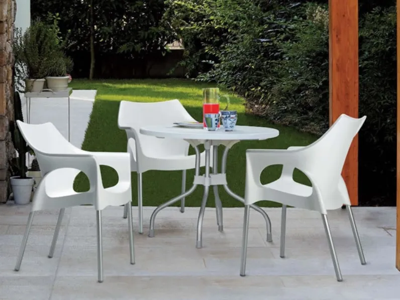 Sedia per giardino con gambe in metallo Ola di Scab Design