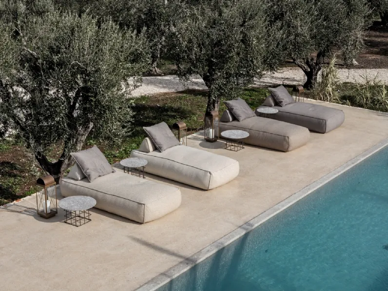 Lettino prendisole Shape Outdoor di Flexteam